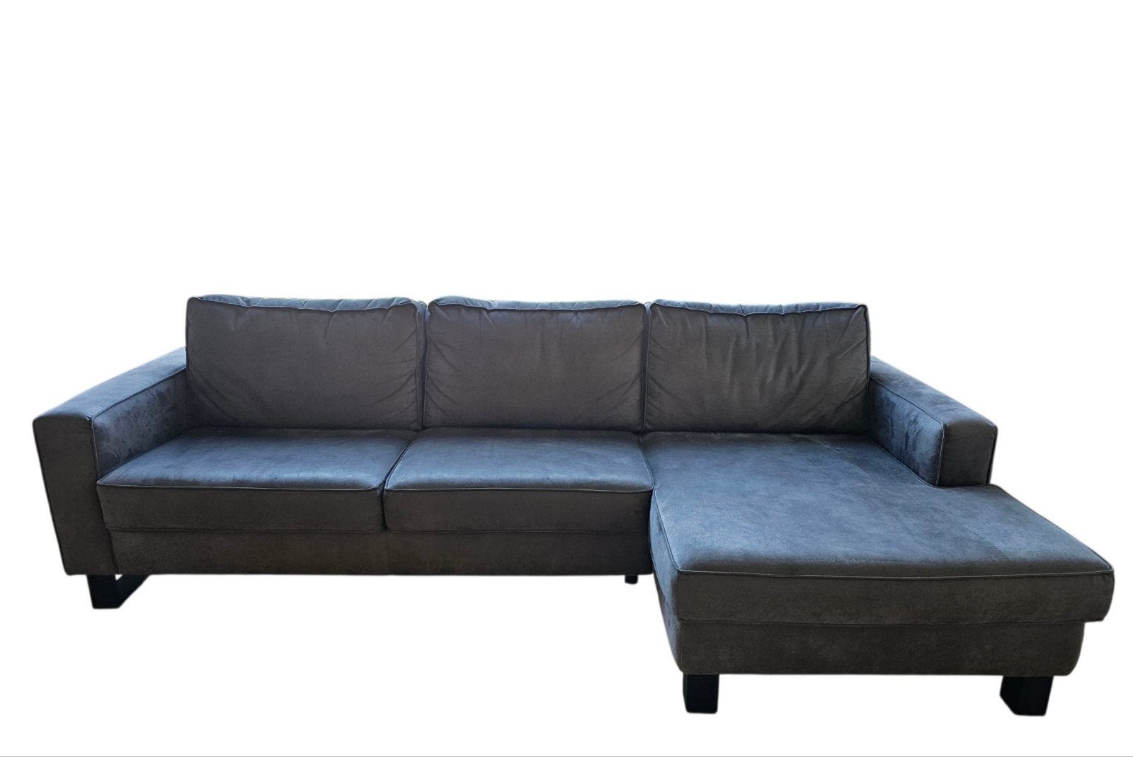 loungebank microleder, Ophalen, 250 tot 300 cm, Gebruikt, 125 tot 150 cm