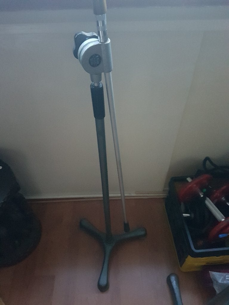 Vintage jaren 50 Geloso  microfoonstandaard, Ophalen of Verzenden, Gebruikt