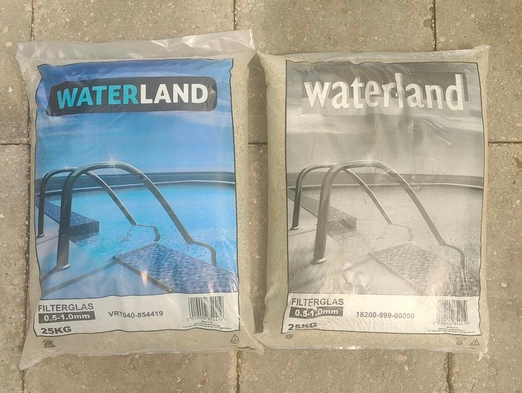 2x 25KG Filterglas 0.5-1.0mm voor zandfiltersysteem - 25KG, Tuin en Terras, Zwembad-toebehoren, Ophalen, Zo goed als nieuw