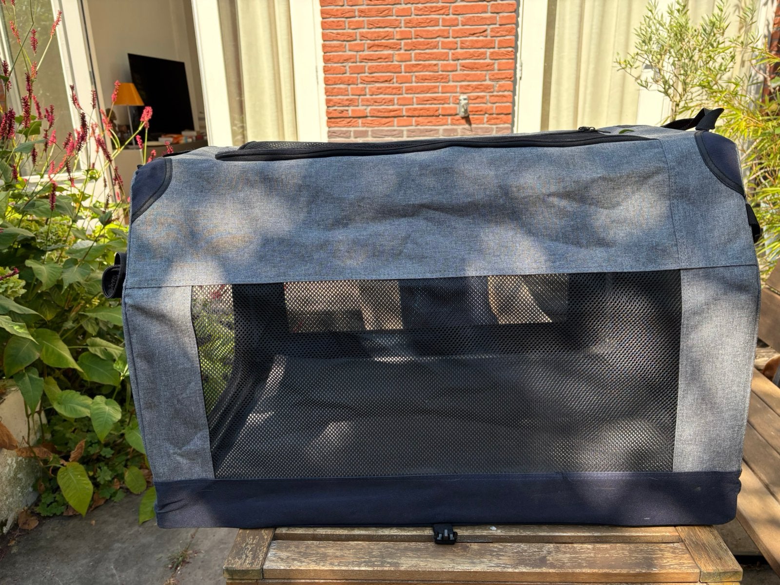 Reisbench L 75 x B 50 x H 48 cm, Dieren en Toebehoren, Hondenbenches, Ophalen, Zo goed als nieuw