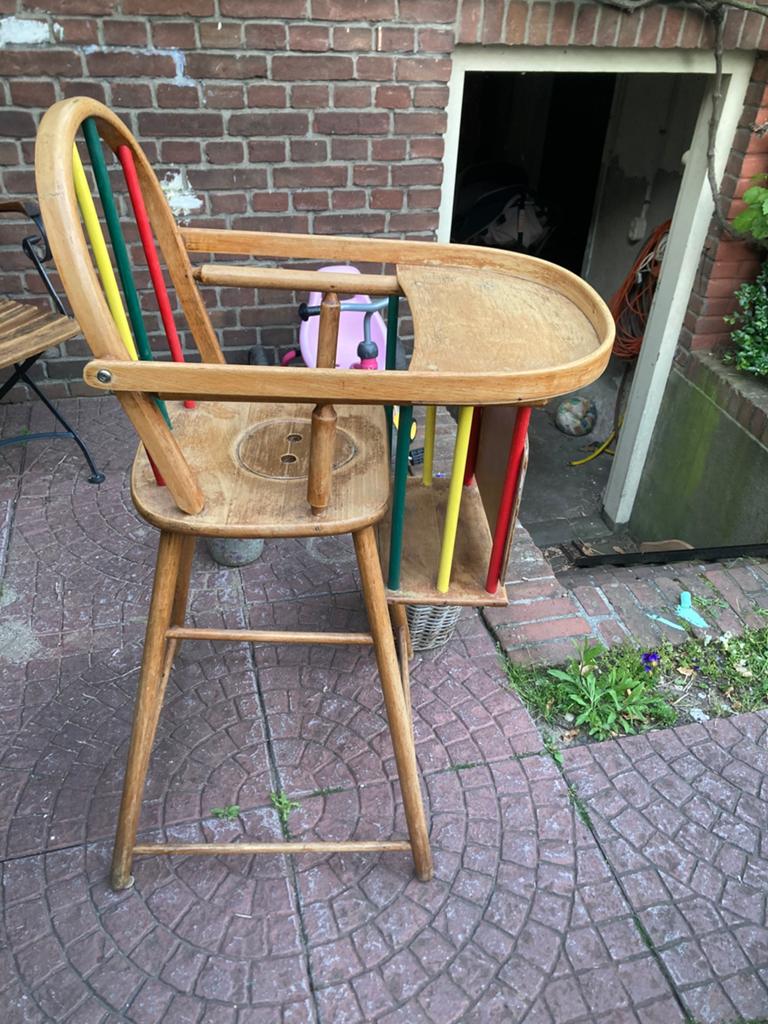 Houten Kinderstoel vintage, Kinderen en Baby's, Ophalen, Gebruikt, Overige typen