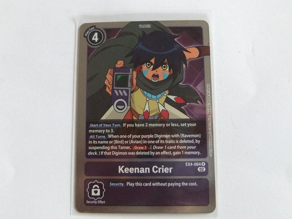 Digimon Card Game - Keenan Crier EX4-064 R  amer Kaart/holo, Verzenden, Nieuw, Losse kaart, Foil