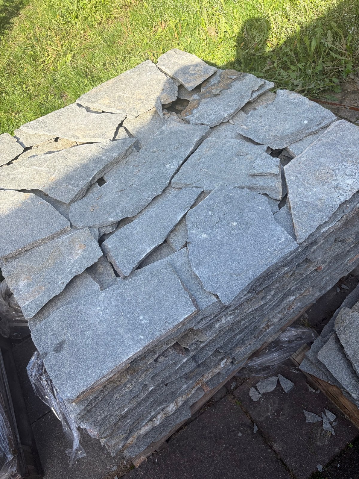 Laatste Pallet Kavala Flagstones - 27m², Ophalen, Gebruikt, Terrastegels, Natuursteen
