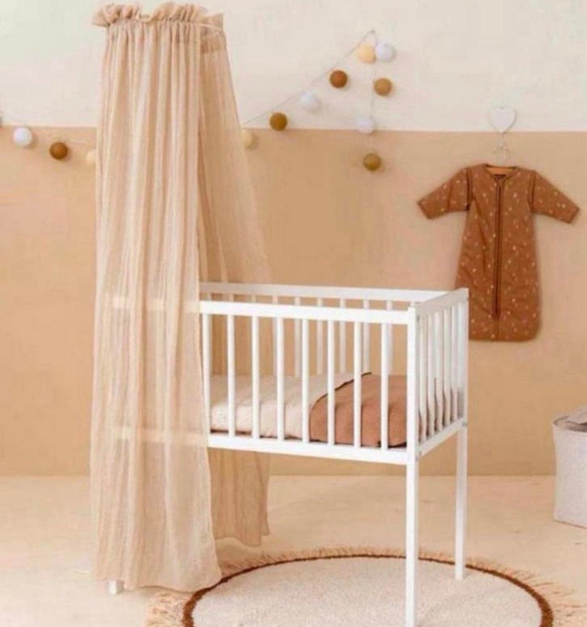 Prenatal wieg Elian 40x80cm wit, Ophalen, Zo goed als nieuw, Wieg