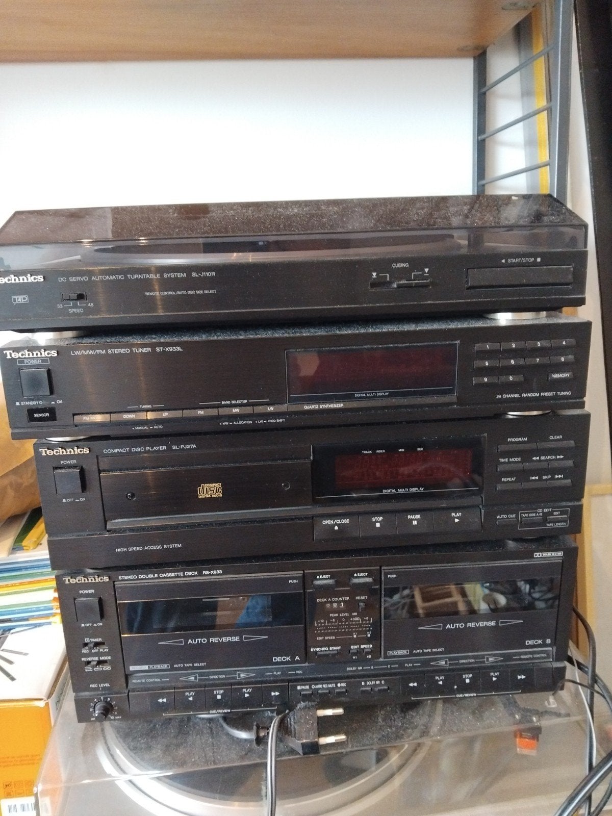 TECHNICS losse componenten  PLATENSPELER CD TUNER CASSETTE, Gebruikt, Cassettedeck, Losse componenten, Ophalen