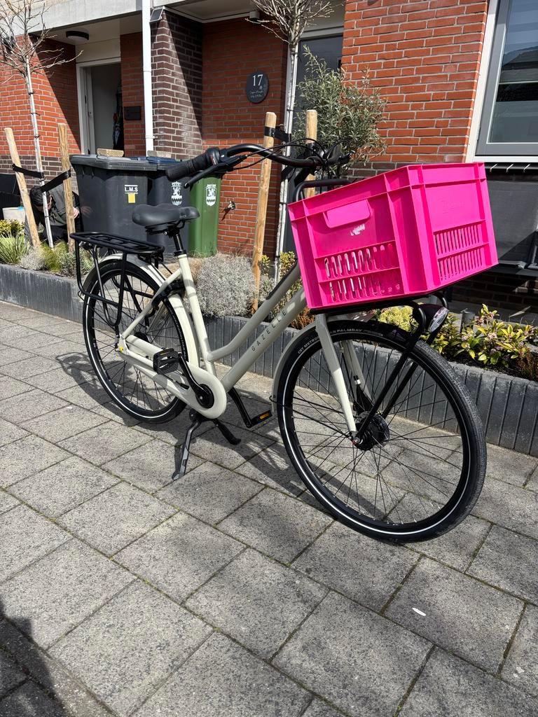 Gazelle HeavyDutyNL T7 CRÈME L54, Fietsen en Brommers, Fietsen | Dames | Damesfietsen, Zo goed als nieuw, Gazelle, Versnellingen