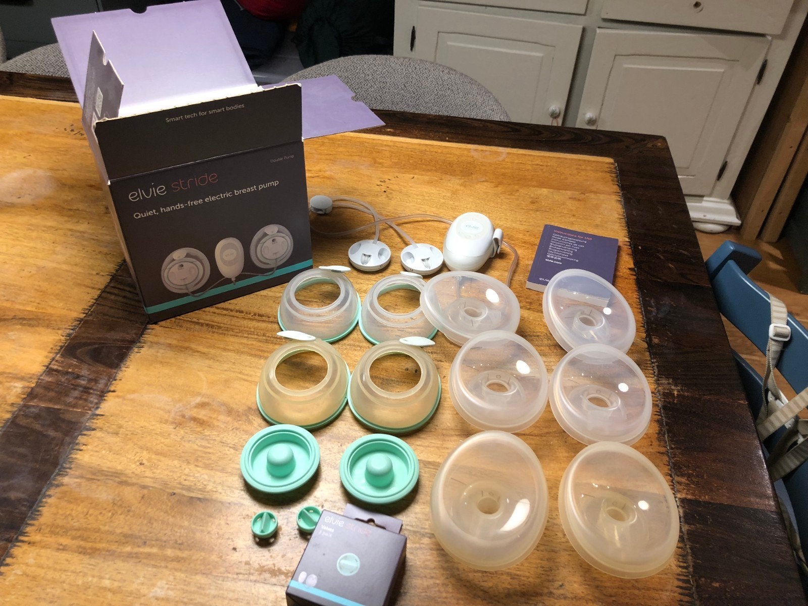 Elvie Stride handsfree elektrische dubbele borstkolf, Kinderen en Baby's, Babyvoeding en Toebehoren, Gebruikt, Verzenden, Dubbelzijdig