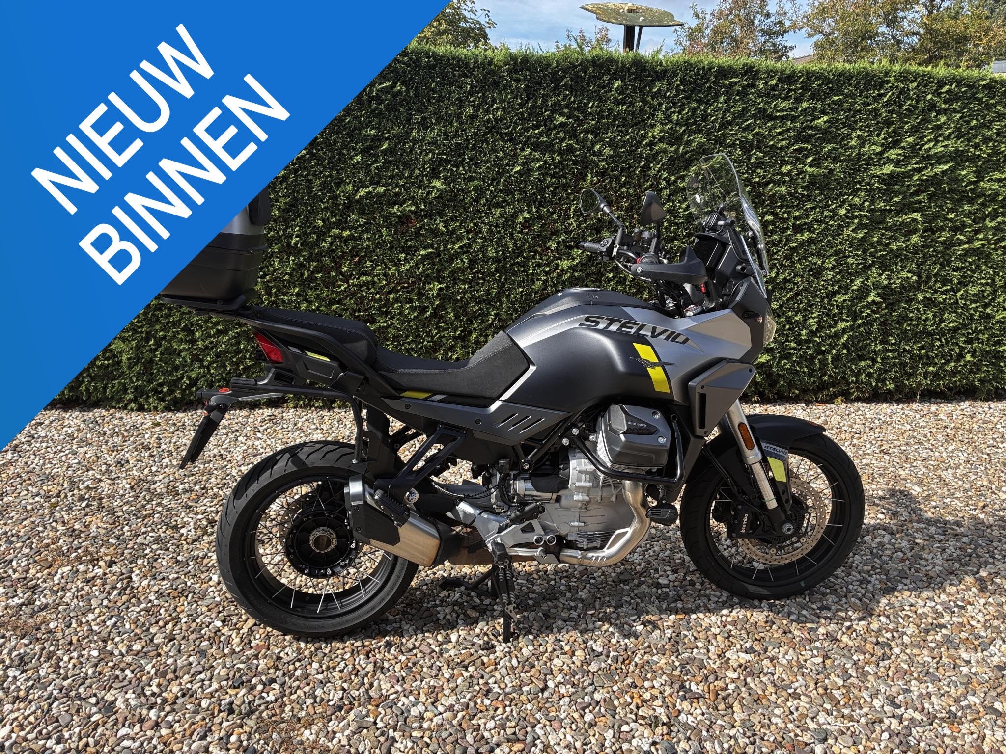 Moto Guzzi Stelvio PFF Quickshift, Middenbok, Topkoffers, Bl, Gebruikt, Particulier, Customer_service@piaggio.com, 1042 cc