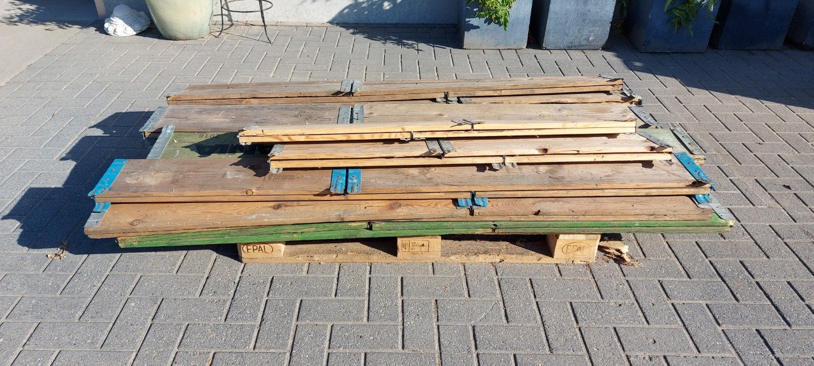 palletranden, Doe-het-zelf en Verbouw, Hout en Planken, Gebruikt, 25 tot 50 mm, Ophalen of Verzenden, Pallet