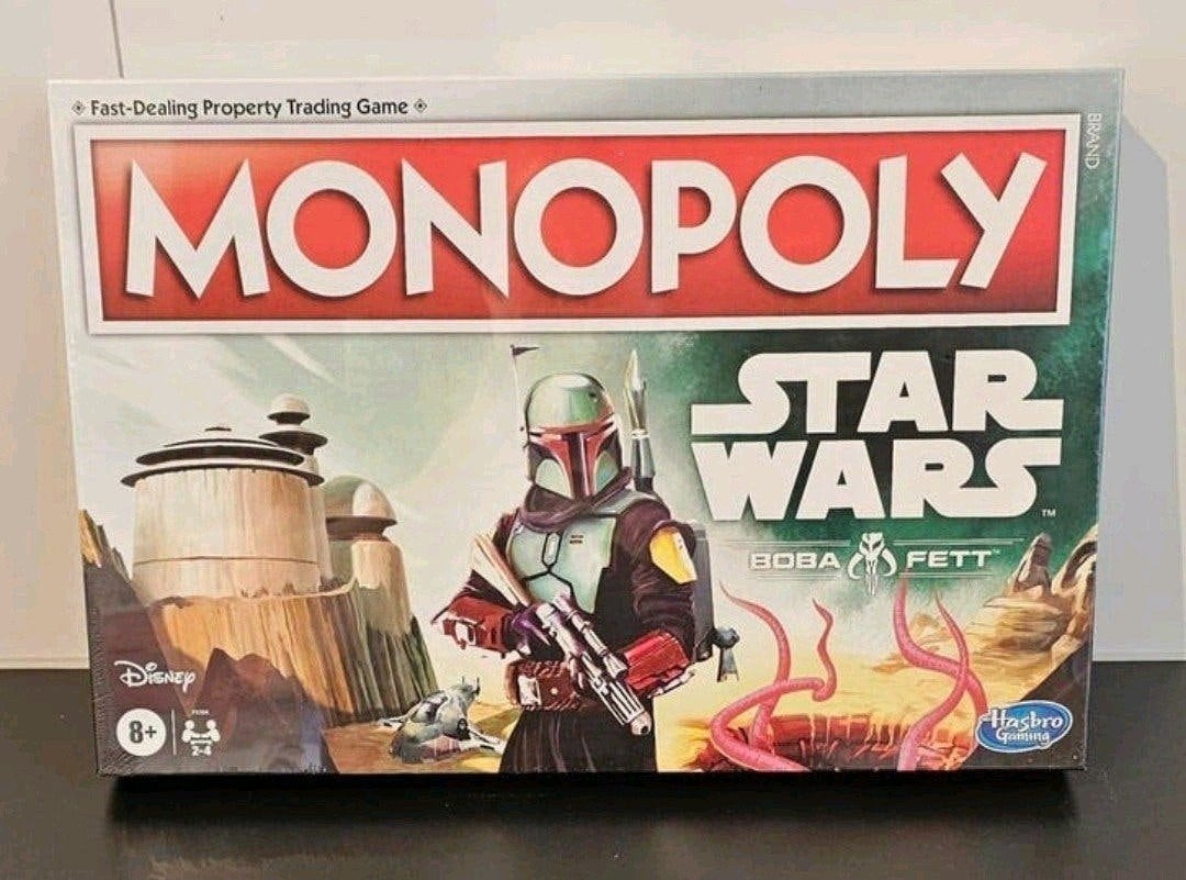 Monopoly Star Wars Boba Fett gesealed!, Drie of vier spelers, Ophalen, Nieuw, Hasbro