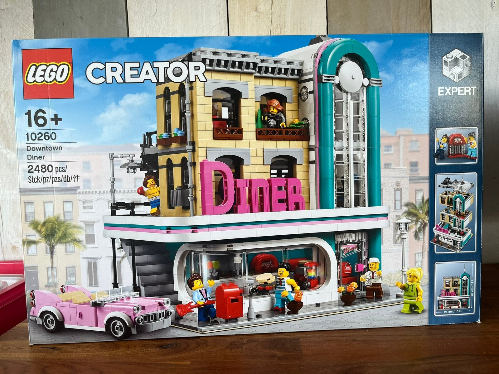 Lego 10260 Creator Expert Downtown Diner, Kinderen en Baby's, Speelgoed | Duplo en Lego, Lego, Ophalen of Verzenden, Zo goed als nieuw