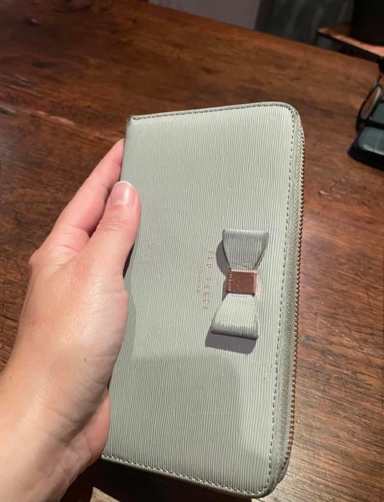 Ted Baker portemonnee, Overige merken, Gebruikt, Ophalen of Verzenden, Grijs