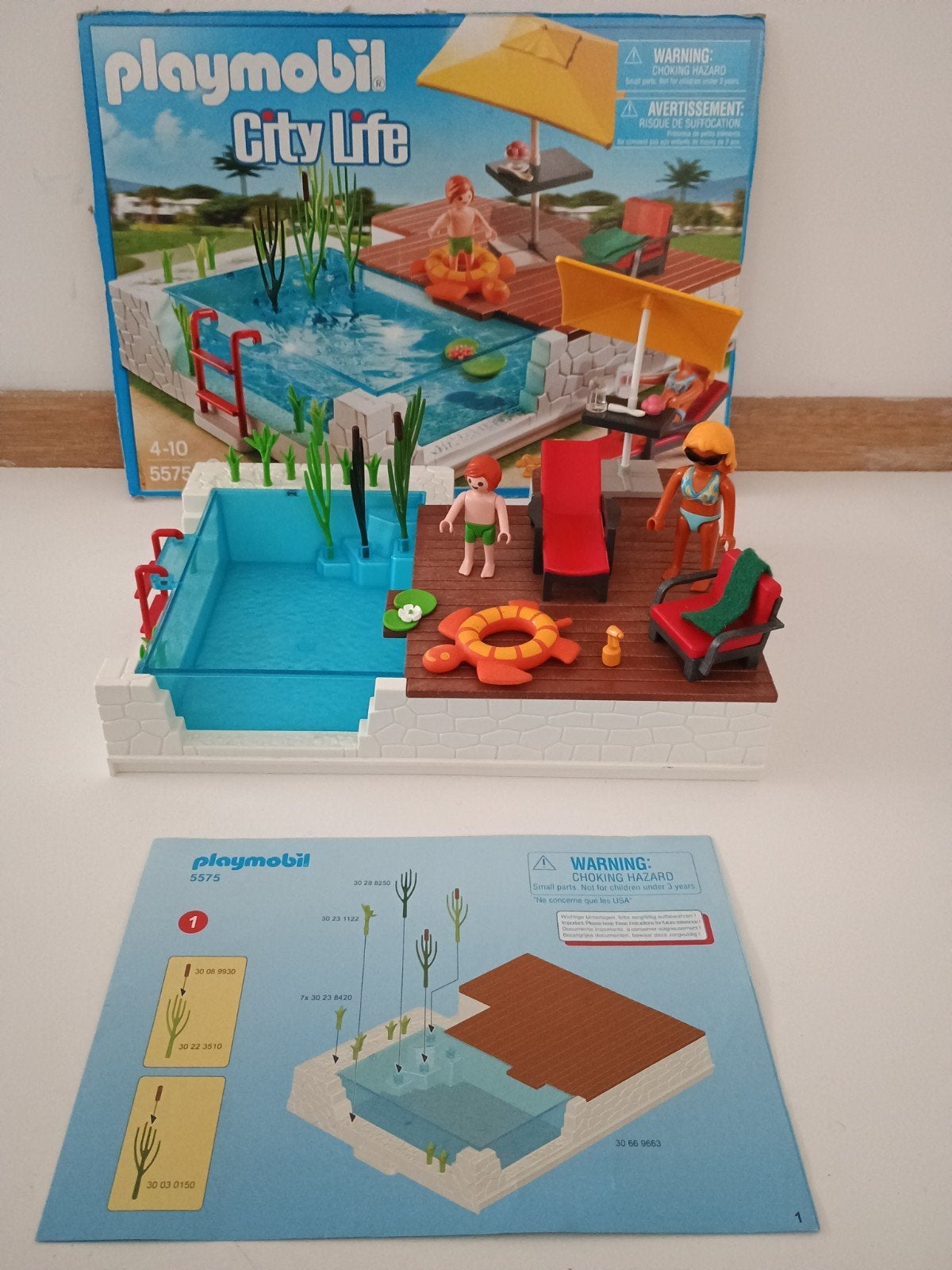 Playmobil 5575 Zwembad - Summer Fun, Ophalen, Gebruikt, Complete set, Overige typen