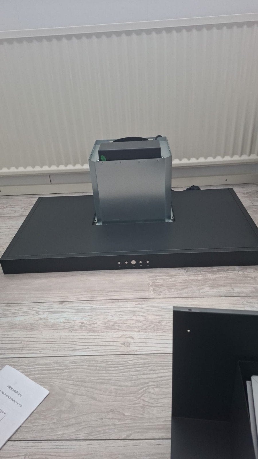 Nieuwe 60cm Box Schouwkap - Zwart Design, Witgoed en Apparatuur, Ophalen, Nieuw, Vrijstaand, Wandschouwkap