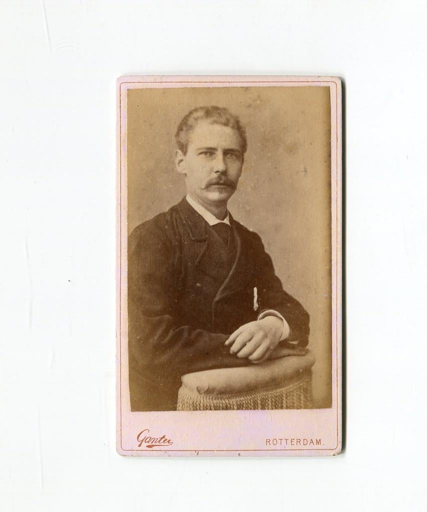 Carte de Visite. W. Ganter. Rotterdam., Foto, Ophalen of Verzenden, Zo goed als nieuw, Voor 1940