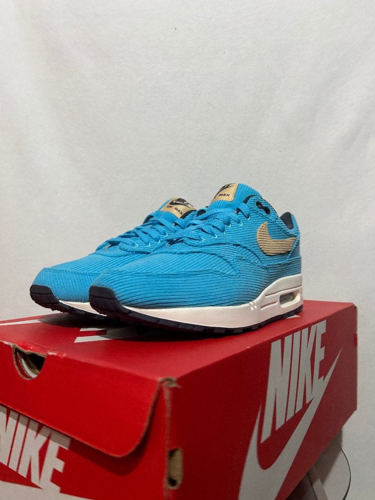 NIEUW! Maat 43 - Nike Air Max 1 Corduroy Baltic Blue, Nike, Nieuw, Sneakers of Gympen, Nike