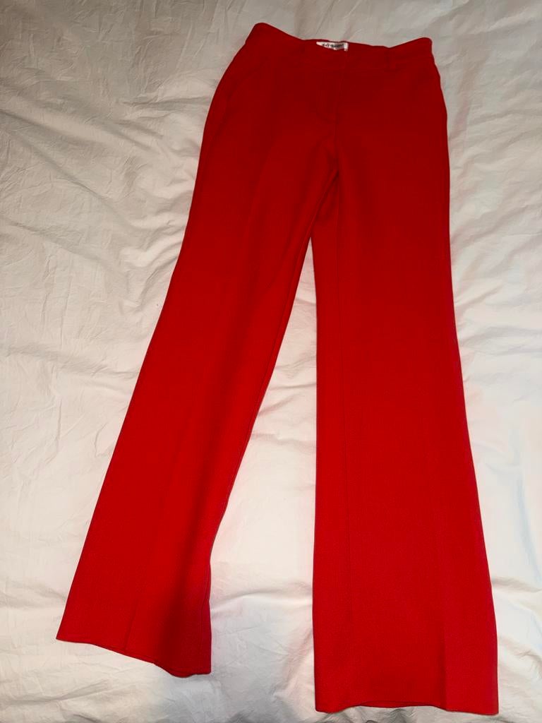 Co'Couture rode broek - Maat XS - Eyecatcher!, Ophalen of Verzenden, Maat 34 (XS) of kleiner, Lang, Gedragen