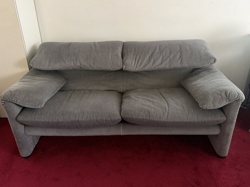 Cassina Maralunga 2 zitbank, Huis en Inrichting, Ophalen, 150 tot 200 cm, Tweepersoons, 75 tot 100 cm
