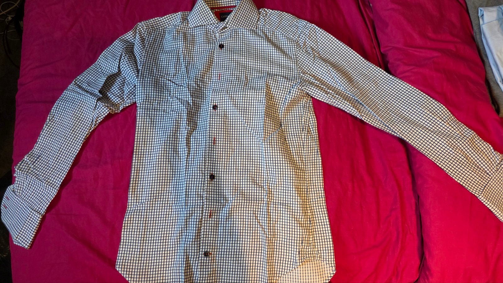 Cavallaro Napoli overhemd - Maat 38, Kleding | Heren, Halswijdte 38 (S) of kleiner, Wit, Ophalen of Verzenden, Zo goed als nieuw