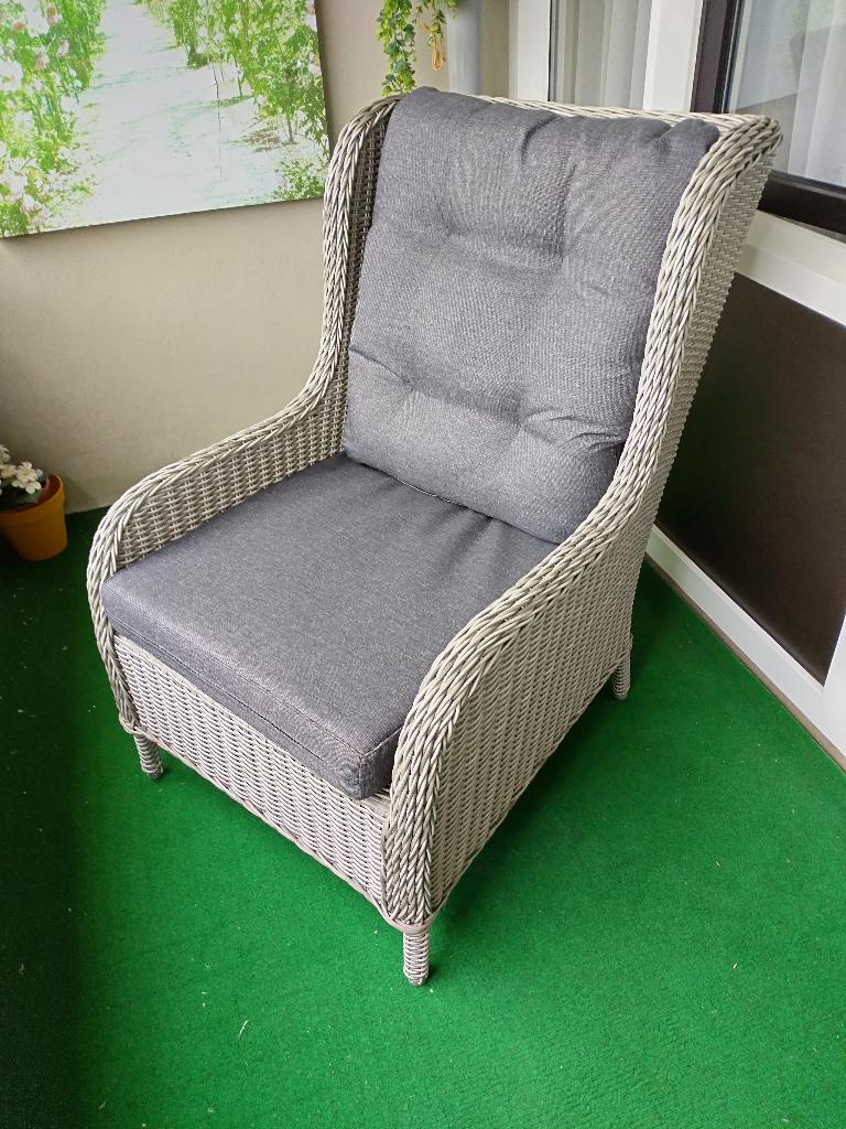 Grote lounge wicker tuinstoel, Tuin en Terras, Tuinstoelen, Zo goed als nieuw, Wicker, Ophalen