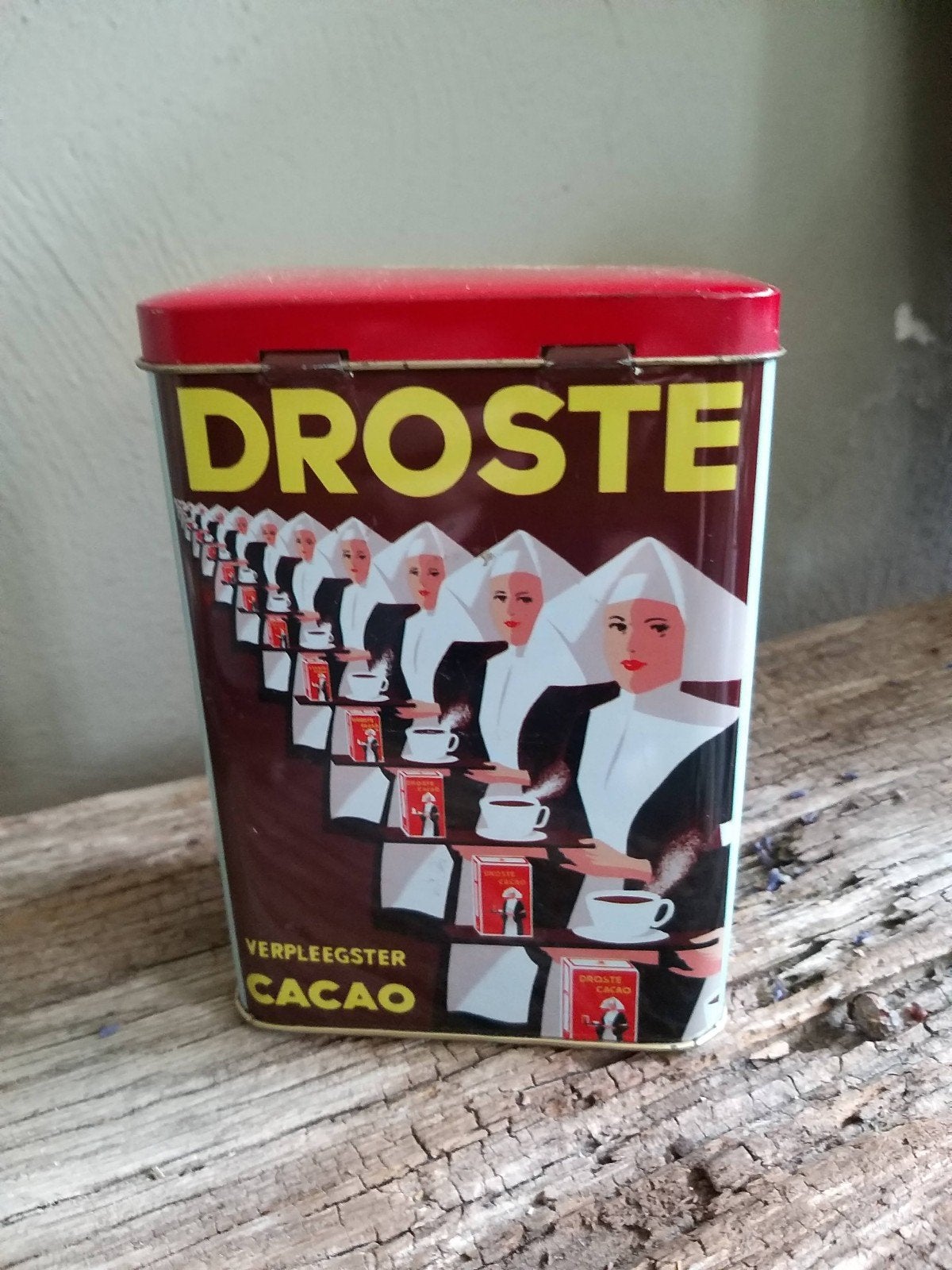 droste cacao blik, Verzamelen, Ophalen of Verzenden, Gebruikt, Overige, Droste