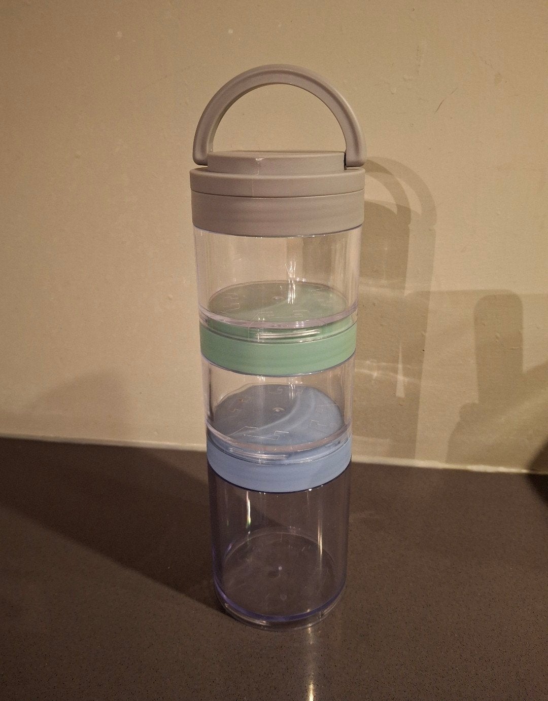 Stapelbare snack en voedselcontainers Geezy snacktoren, Ophalen of Verzenden, Zo goed als nieuw, Voorraadpot, Meerkleurig