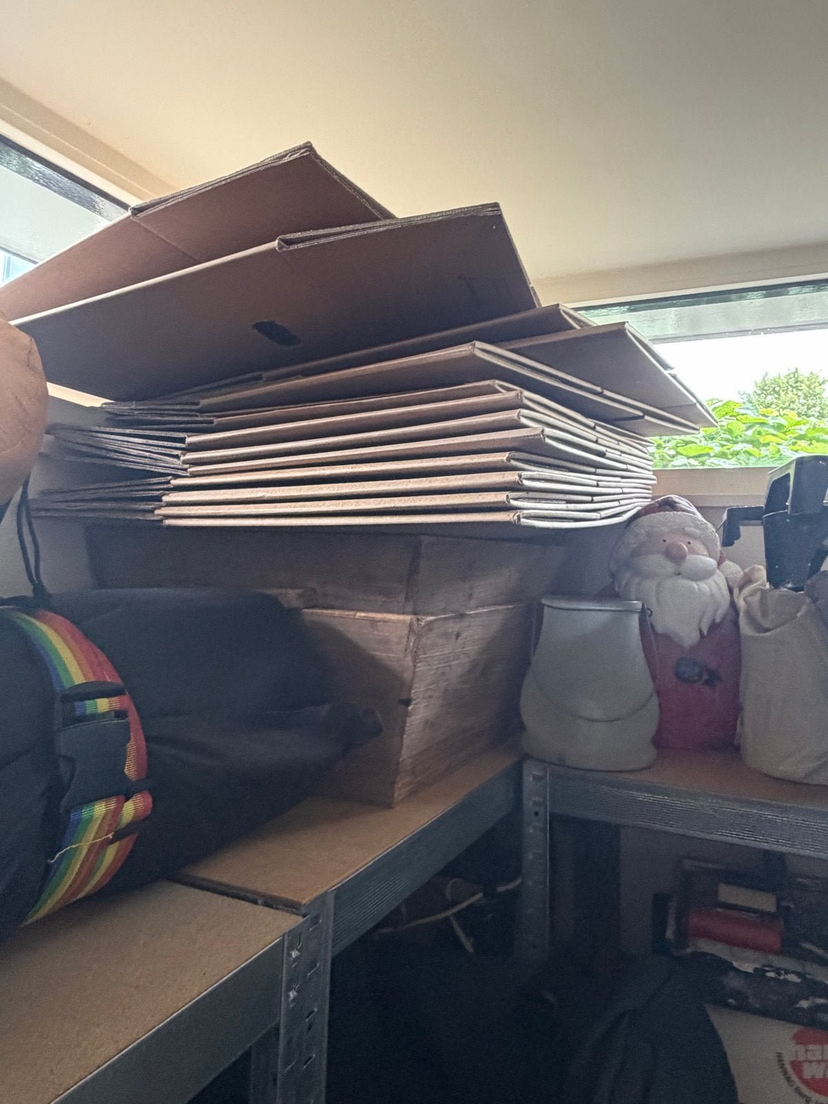 Grote stapel gebruikte verhuisdozen, Ophalen, 40 tot 60 cm, Opvouwbaar, 50 tot 75 cm