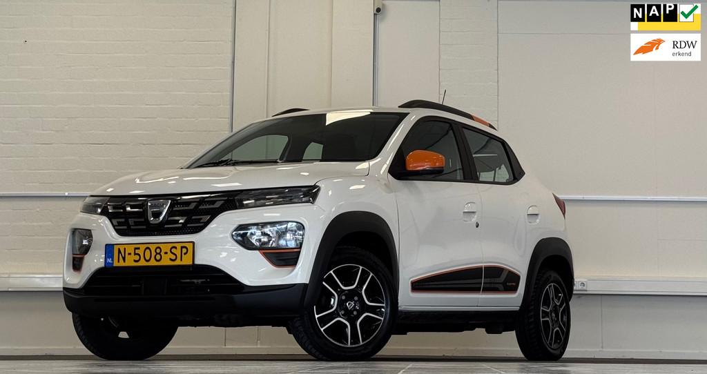 Dacia Spring Comfort Plus 27 kWh 1e Eigenaar, Auto's, Gebruikt, Zwart, 230 km, Wit