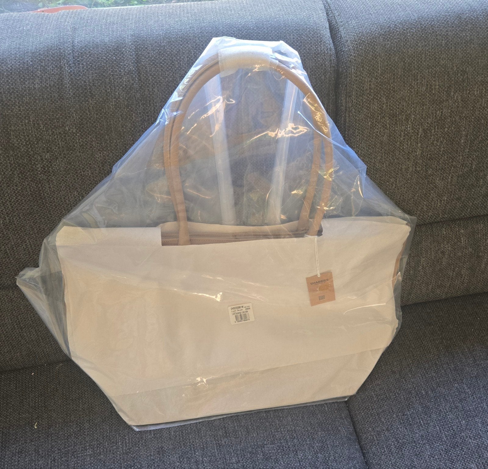 Shabbies Amsterdam Claire Shoulderbag Libelle leer, Ophalen of Verzenden, Nieuw, Beige, Schoudertasje