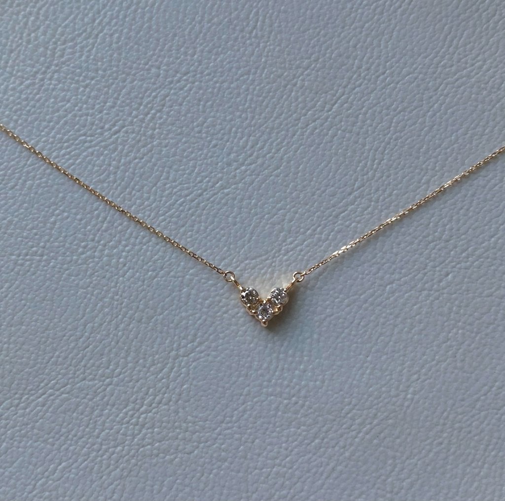 Diamant hart ketting 10K goud, Nieuw, Ophalen of Verzenden, Verstelbaar, Goud