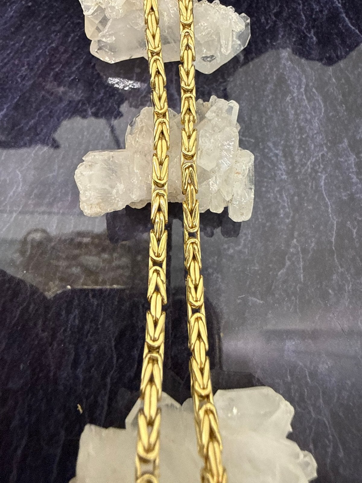 14k gouden koningsketting, Sieraden, Tassen en Uiterlijk, Kettingen, Ophalen of Verzenden, Nieuw, Goud, Goud