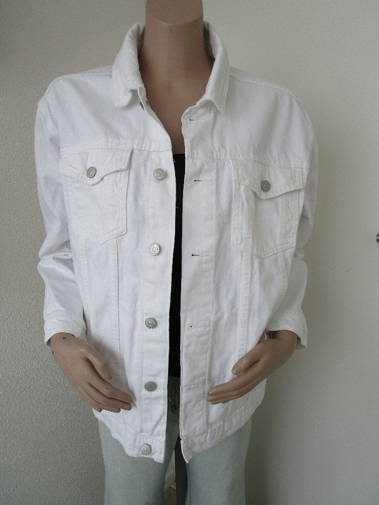 Jeans jasje maat M, Maat 38/40 (M), Verzenden, Wit, Zo goed als nieuw