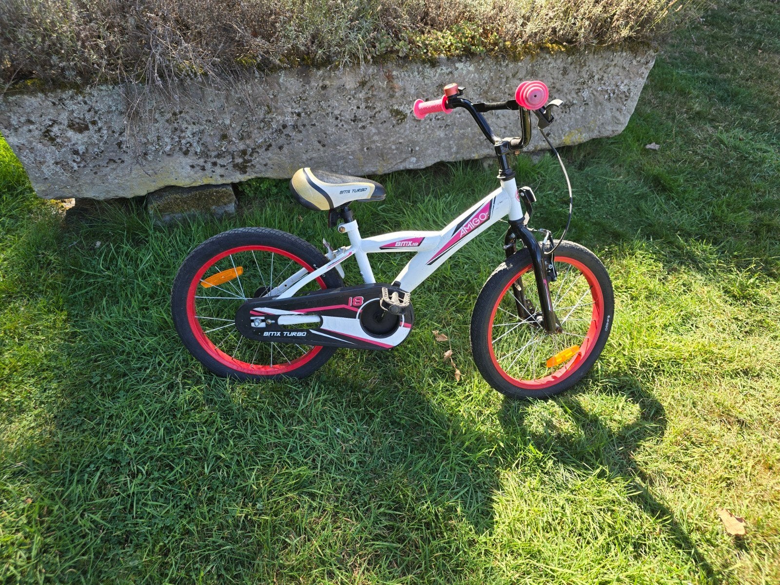 Amigo BMX Turbo Kinderfiets 18 inch, Ophalen, Gebruikt, 16 tot 20 inch, Amigo