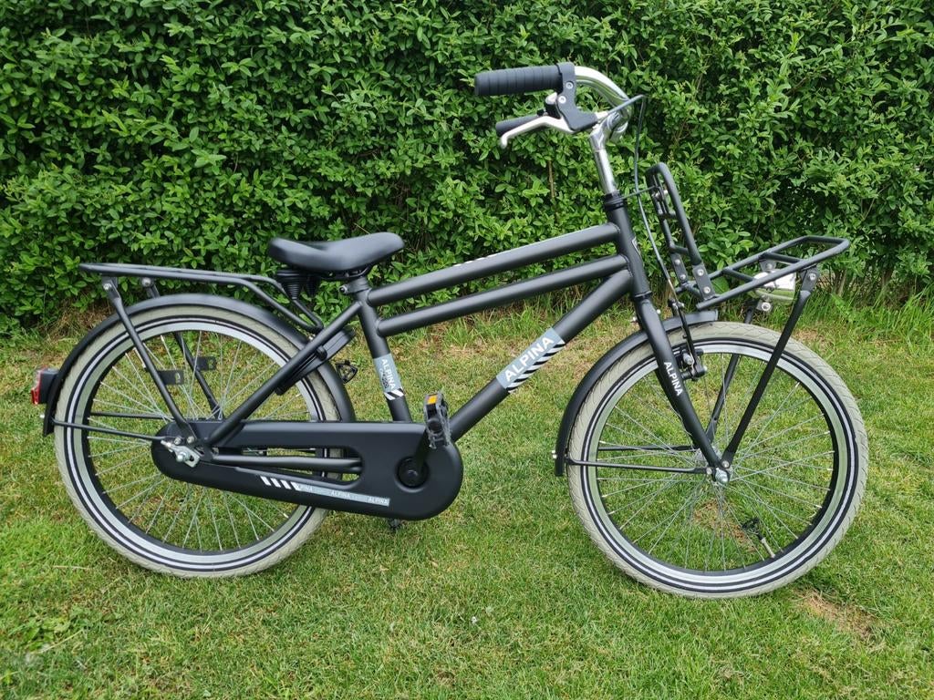 Zo goed als nieuwe Alpina cargo fiets 20 inch black matt, Fietsen en Brommers, Fietsen | Jongens, Ophalen, Terugtraprem, Alpina Cargo