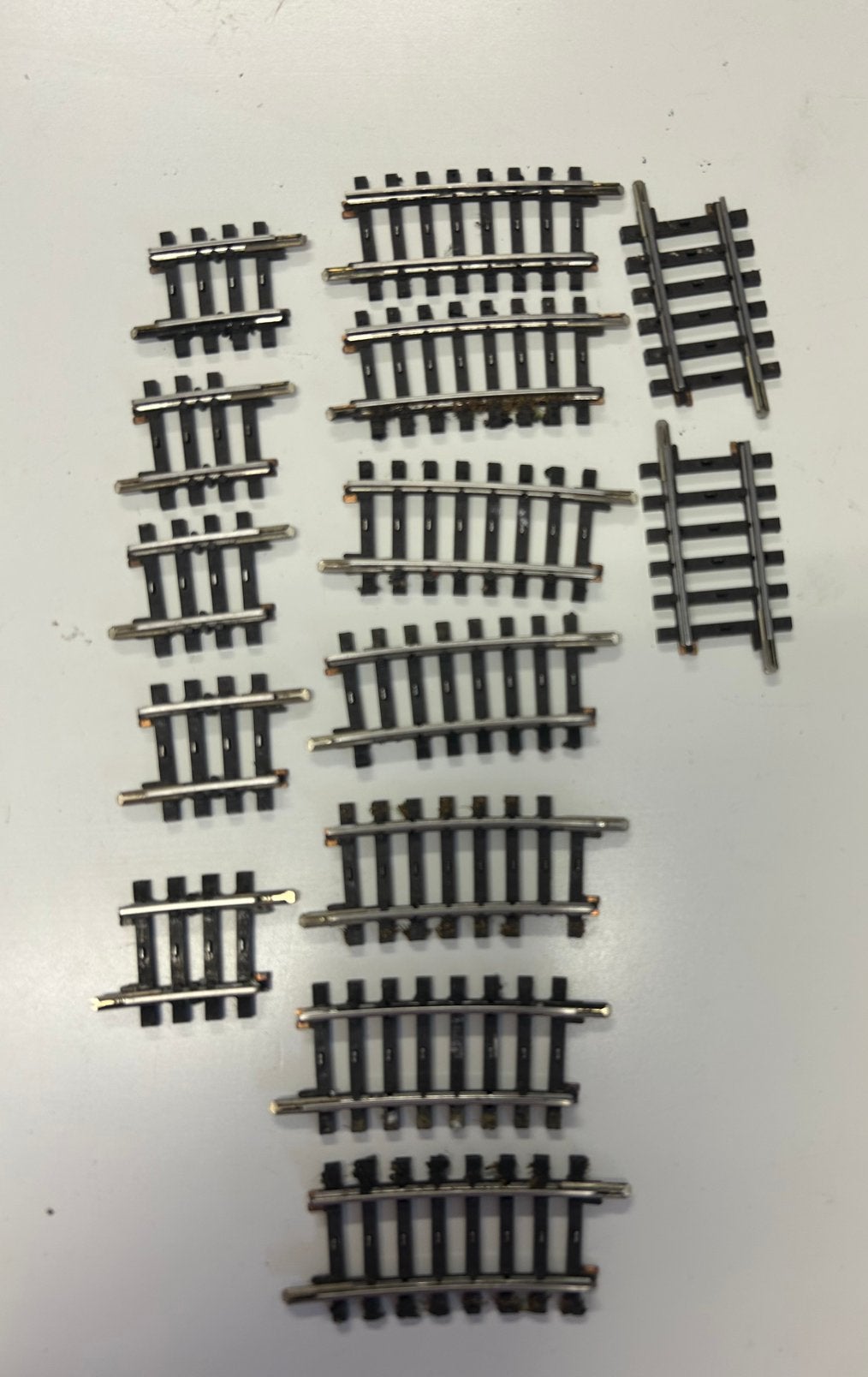 Märklin k- rails, 3 soorten, 14 stuks, Wisselstroom, Gebruikt, Verzenden, Rails