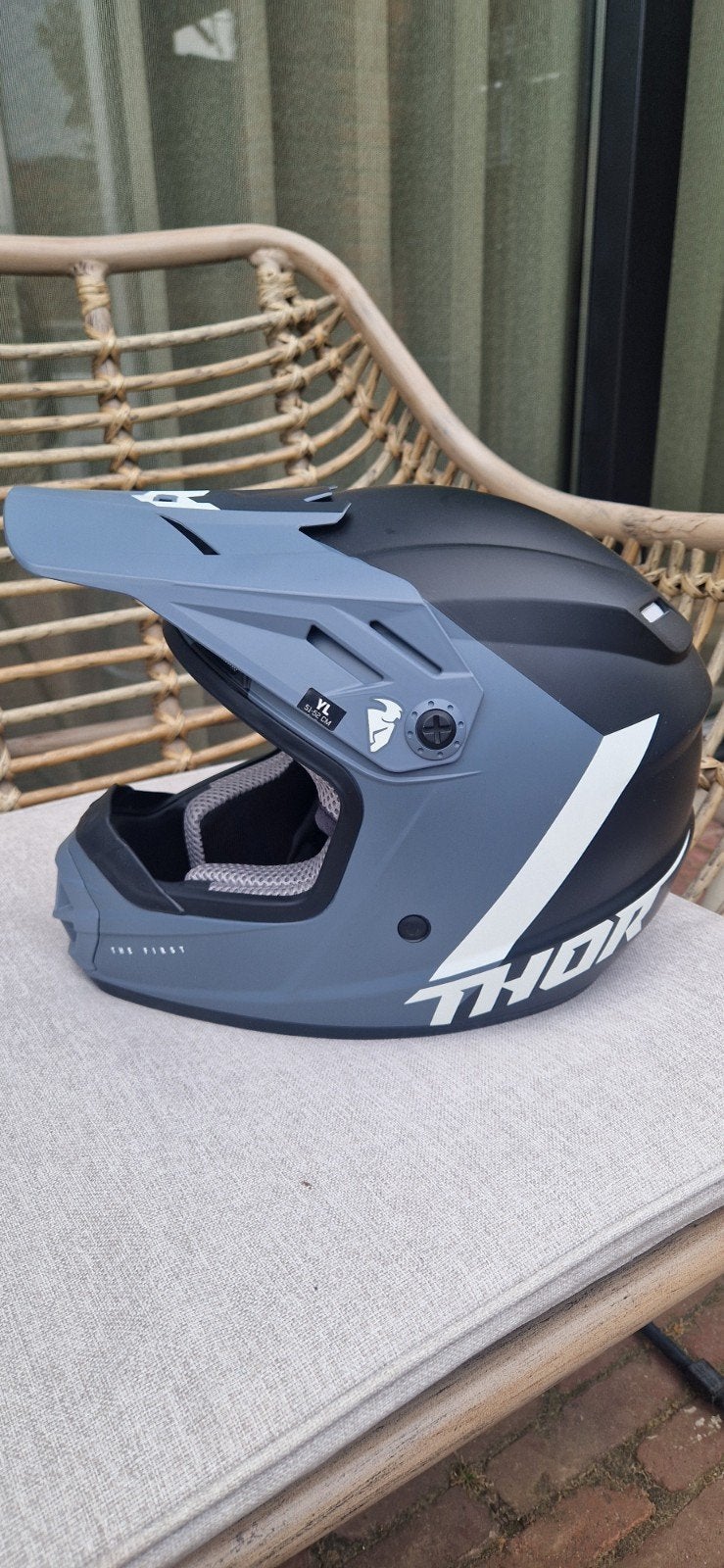 Thor kinder crosshelm in nieuwstaat! Maat YL 51-52, Kinderen, Offroadhelm, Nieuw zonder kaartje, L