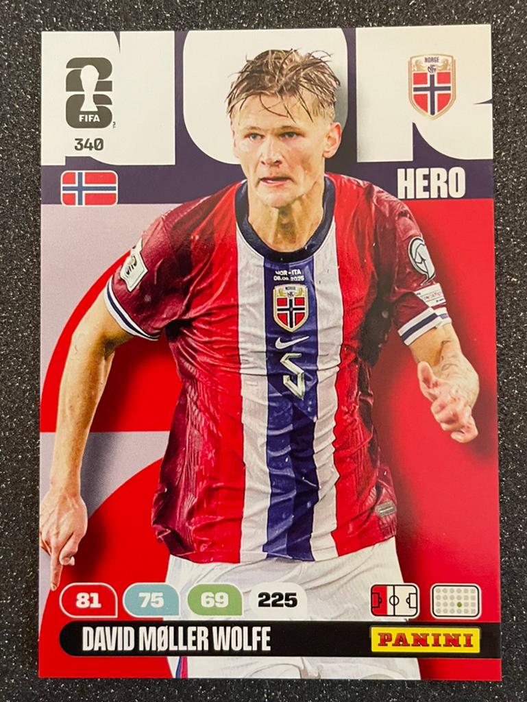 Panini WORLD CUP 2026    WOLFE    NORWAY, Verzenden, Zo goed als nieuw, Plaatje