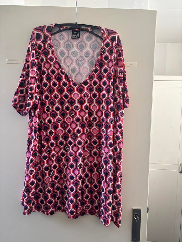 Pont Neuf T-shirt met korte mouwen en patroon, Kleding | Dames, Maat 46/48 (XL) of groter, Ophalen of Verzenden, Korte mouw, Roze