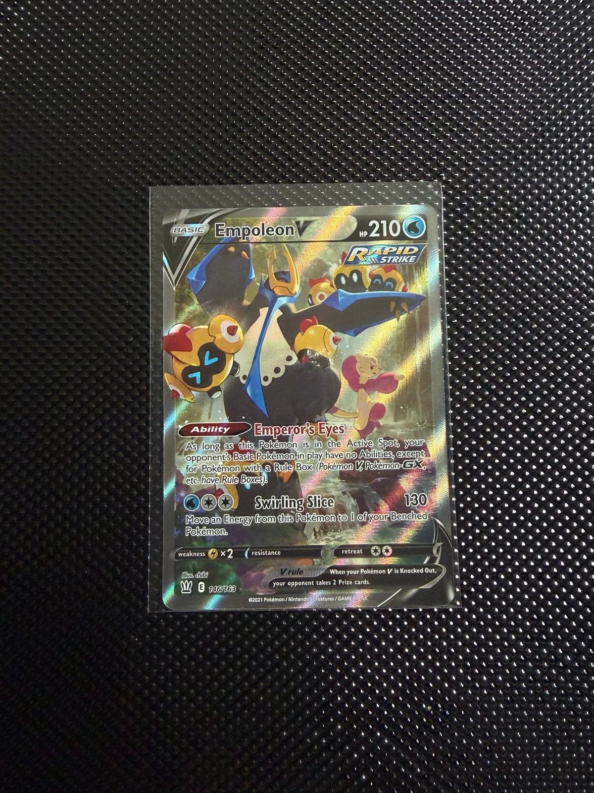 Empoleon V (Full Art) Pokémon Kaart - Rapid Strike, Hobby en Vrije tijd, Verzamelkaartspellen | Pokémon, Ophalen of Verzenden