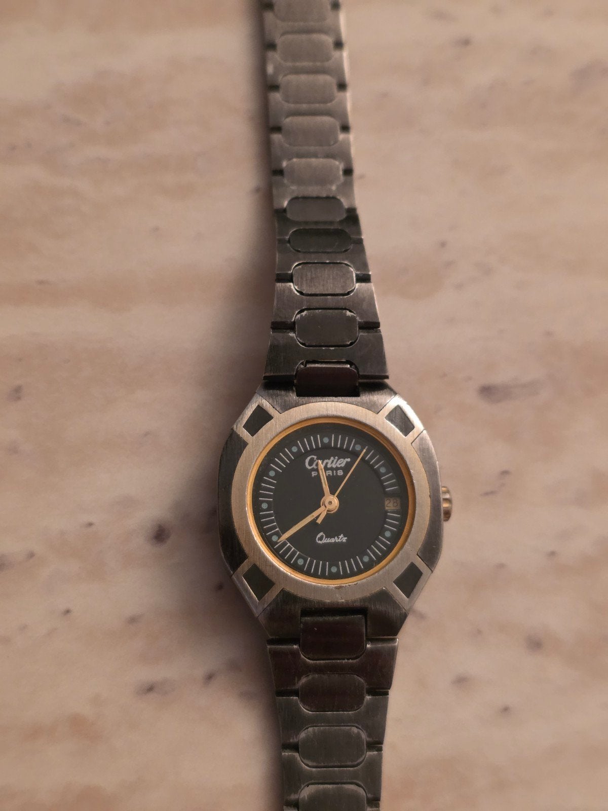 Cartier Paris Quartz Horloge - Gebruikt, Ophalen of Verzenden, Gebruikt, Staal, Overige merken