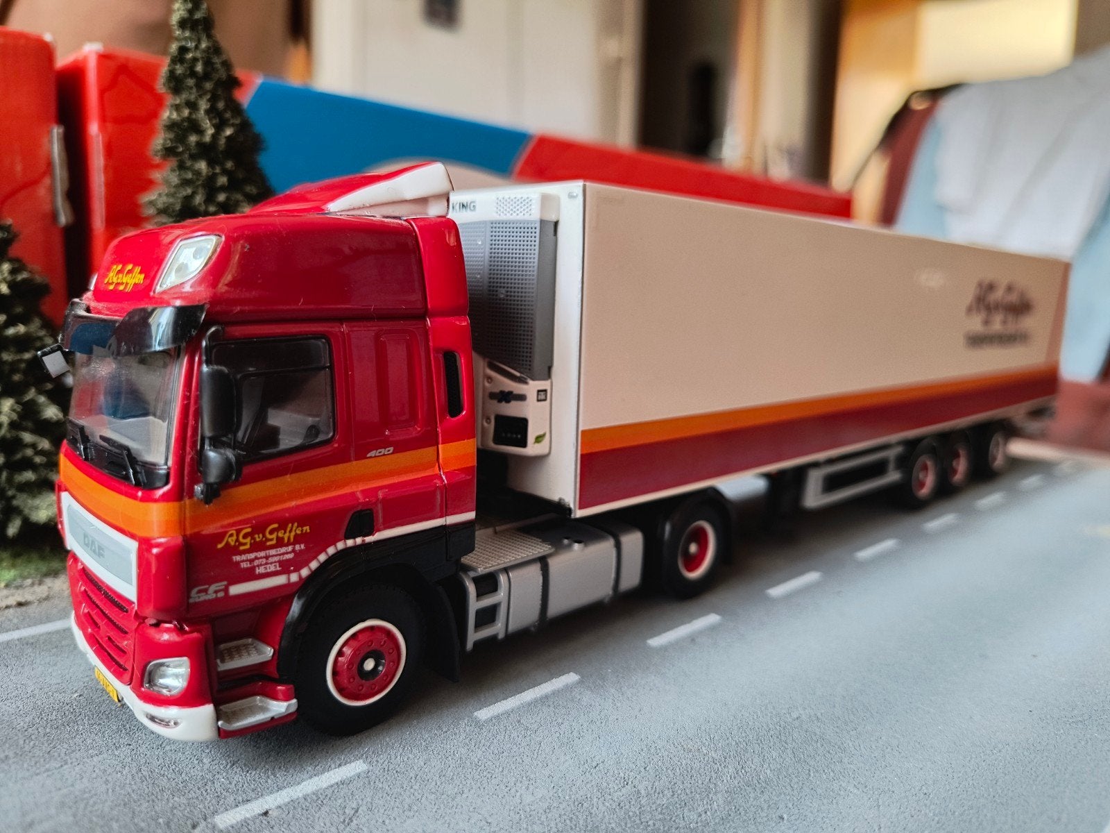 Wsi Daf Van Geffen, Hobby en Vrije tijd, Modelauto's | 1:50, Ophalen of Verzenden, Zo goed als nieuw, Bus of Vrachtwagen, Wsi