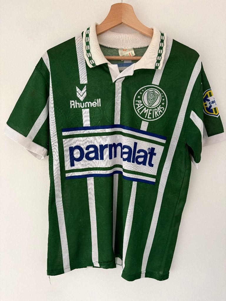 Origineel Palmeiras Voetbalshirt 1993 Parmalat Retro Vintage, Maat M, Ophalen of Verzenden, Zo goed als nieuw, Shirt