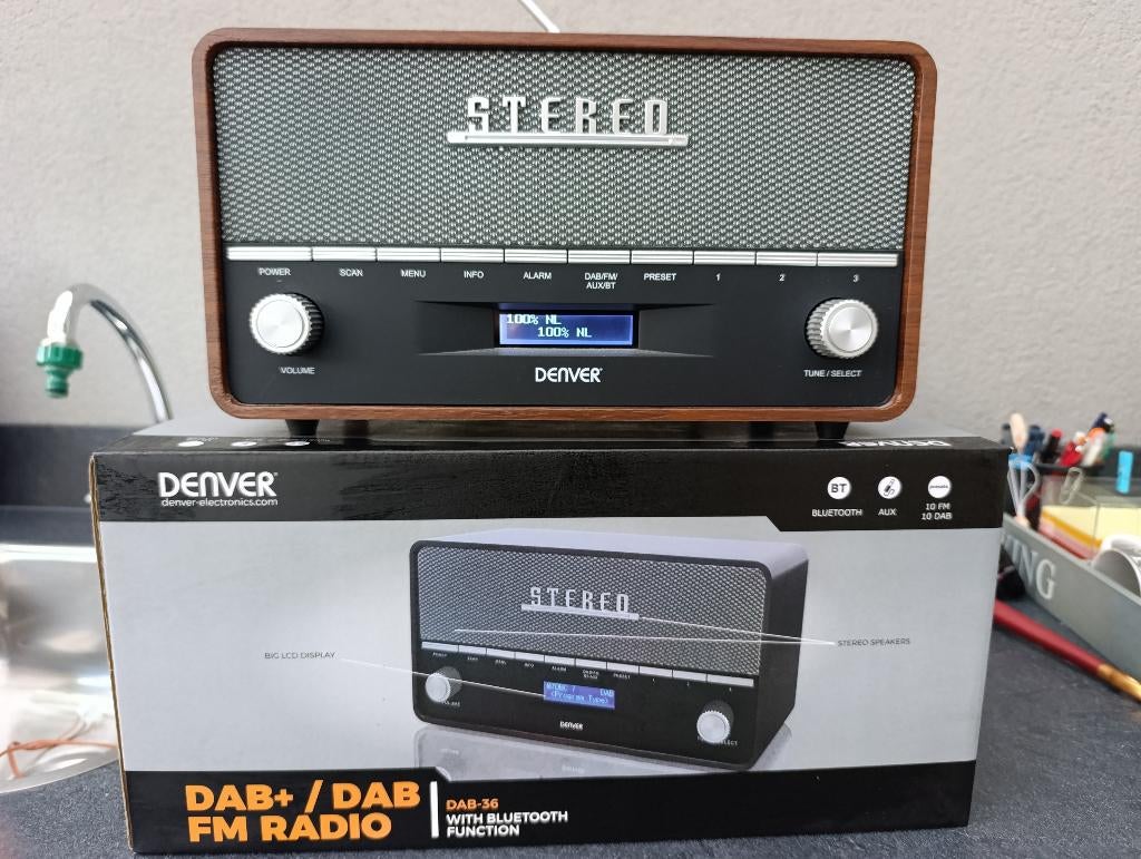 Denver DAB+ radio, Ophalen, Zo goed als nieuw, Radio