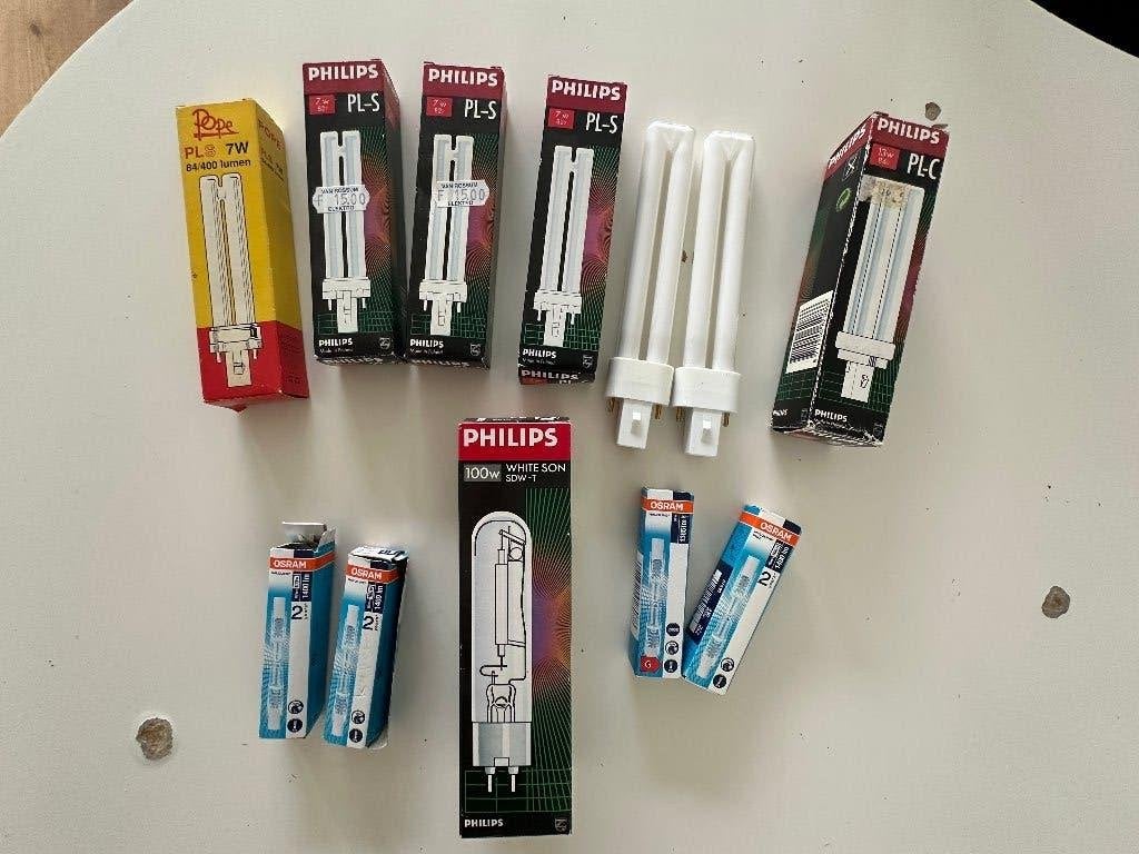 Philips PL-S en PL-C spaarlampen - Diverse wattages, Ophalen of Verzenden, Zo goed als nieuw