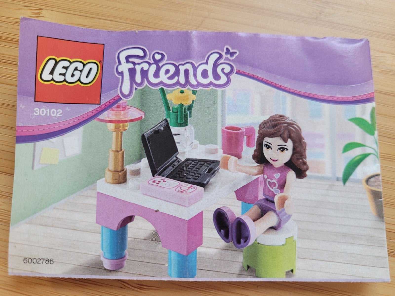 LEGO Friends Emma's Bureau (30102) - Compleet, Gebruikt, Lego, Friends, Ophalen of Verzenden