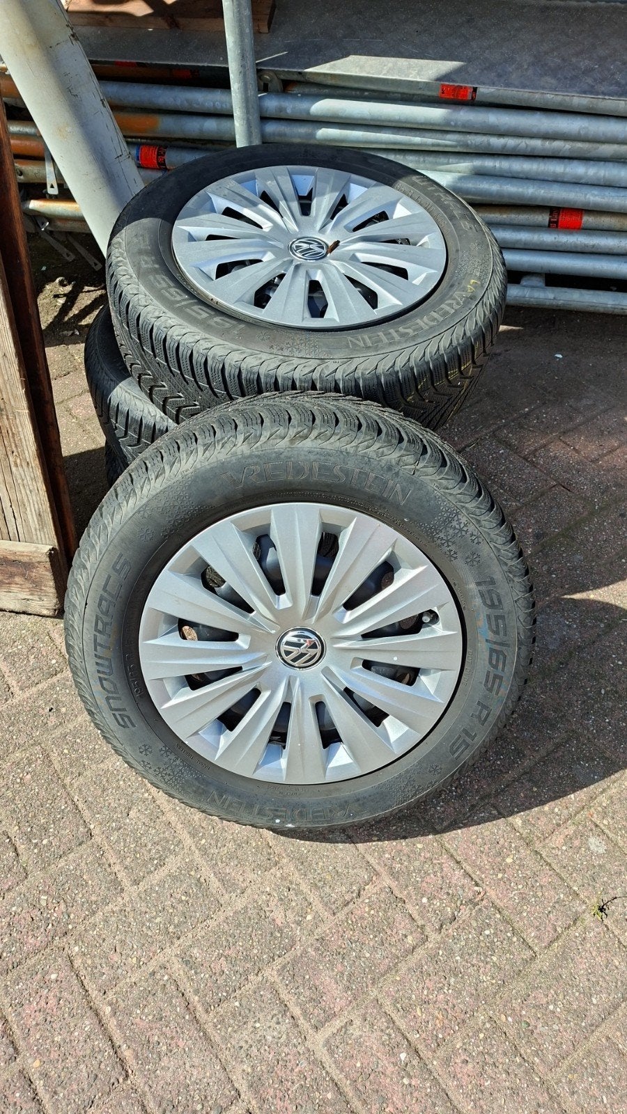Winterbanden set voor VW Golf Plus - 195/65 R15, Ophalen, Gebruikt, 15 inch, Banden en Velgen