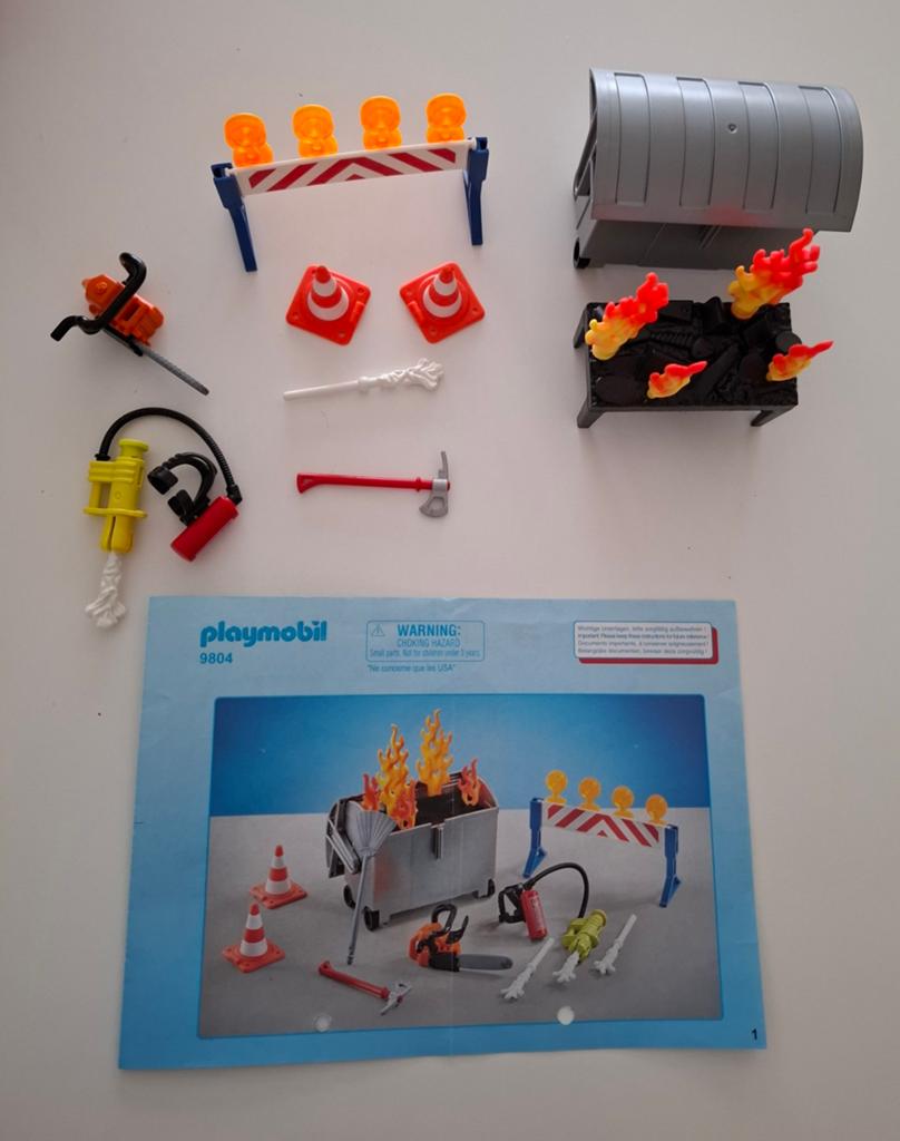 Playmobil Brandweer materiaal- 9804, Ophalen, Zo goed als nieuw