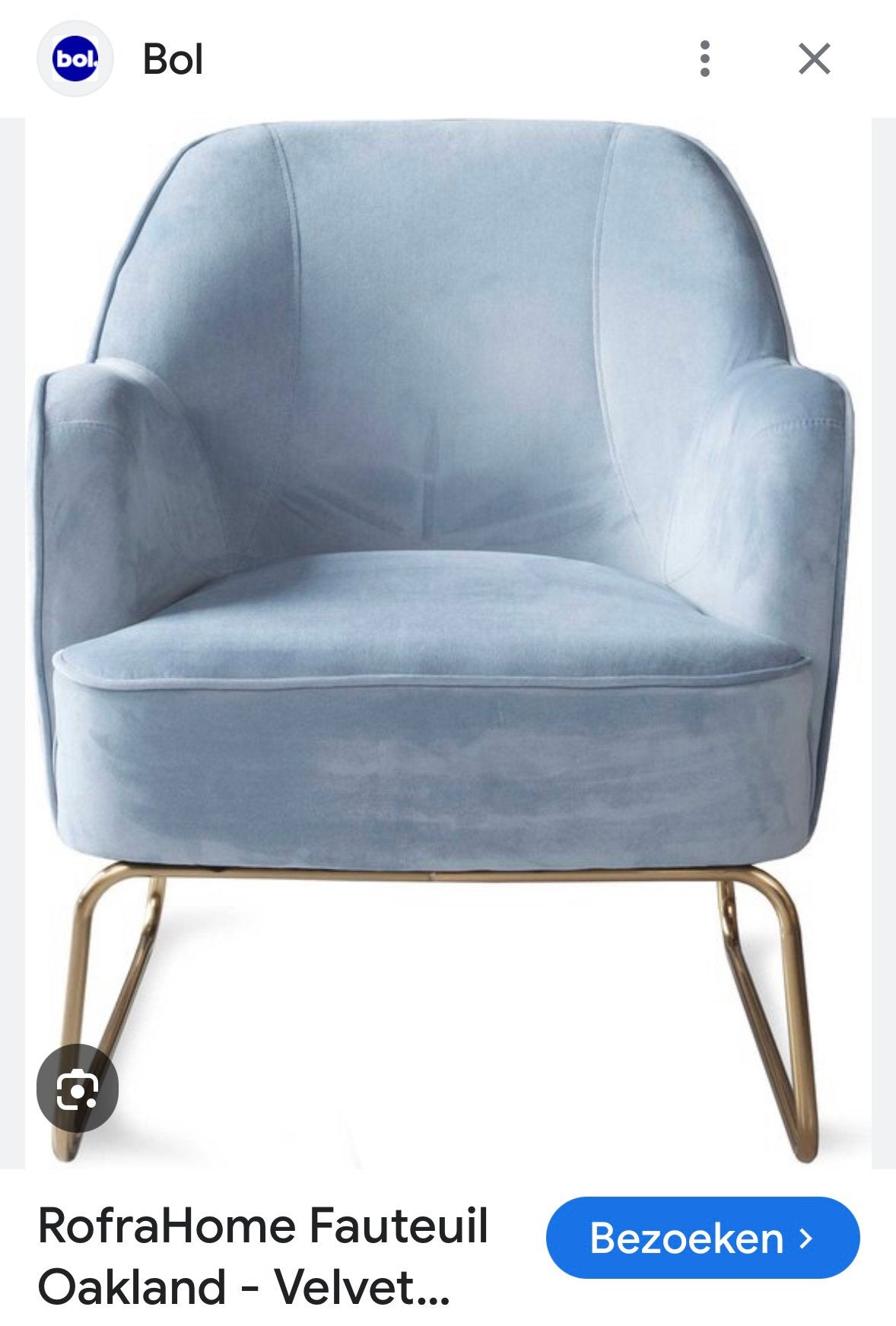 2 stuks Mooi licht blauwe fauteuils, Ophalen, Zo goed als nieuw, 75 tot 100 cm, 50 tot 75 cm