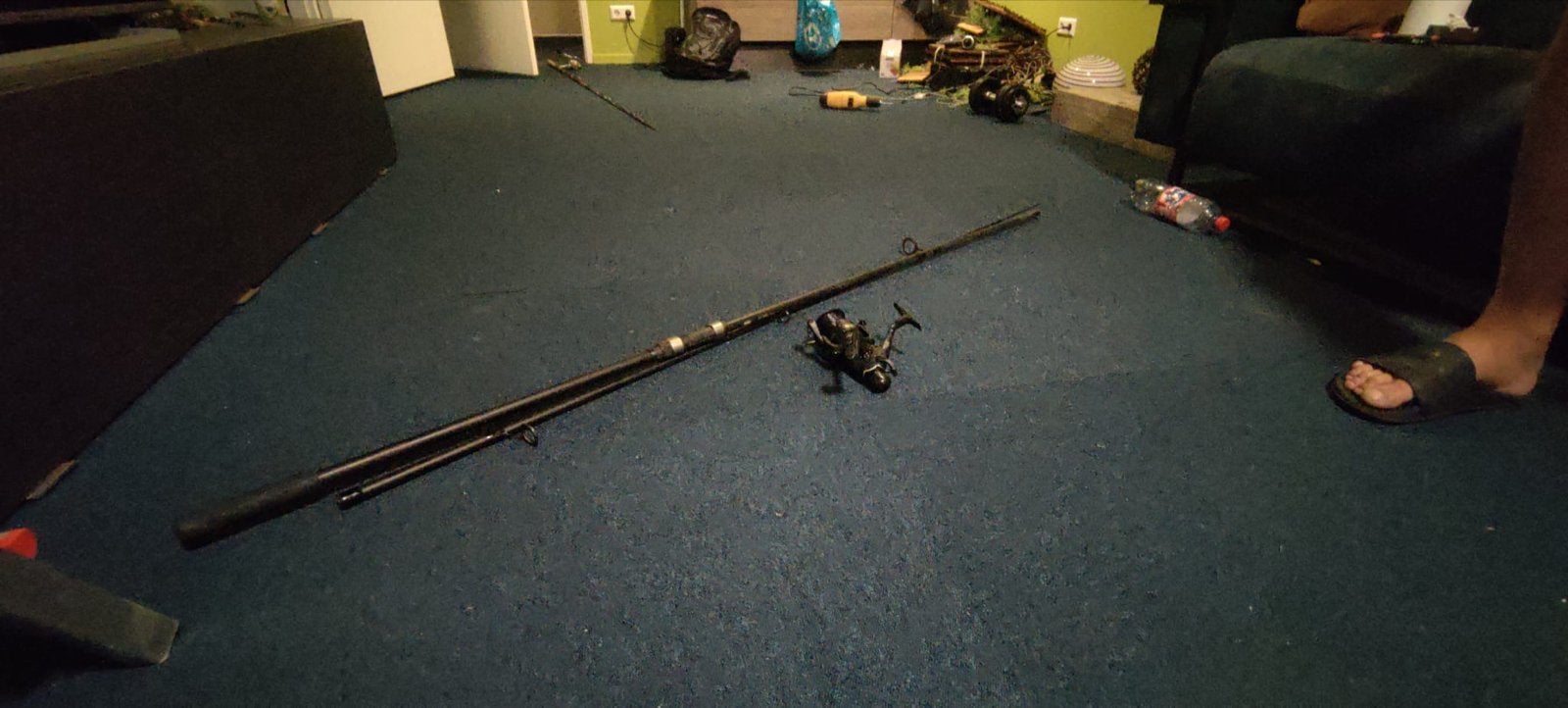 carp hengel, Ophalen, Gebruikt, Complete hengel