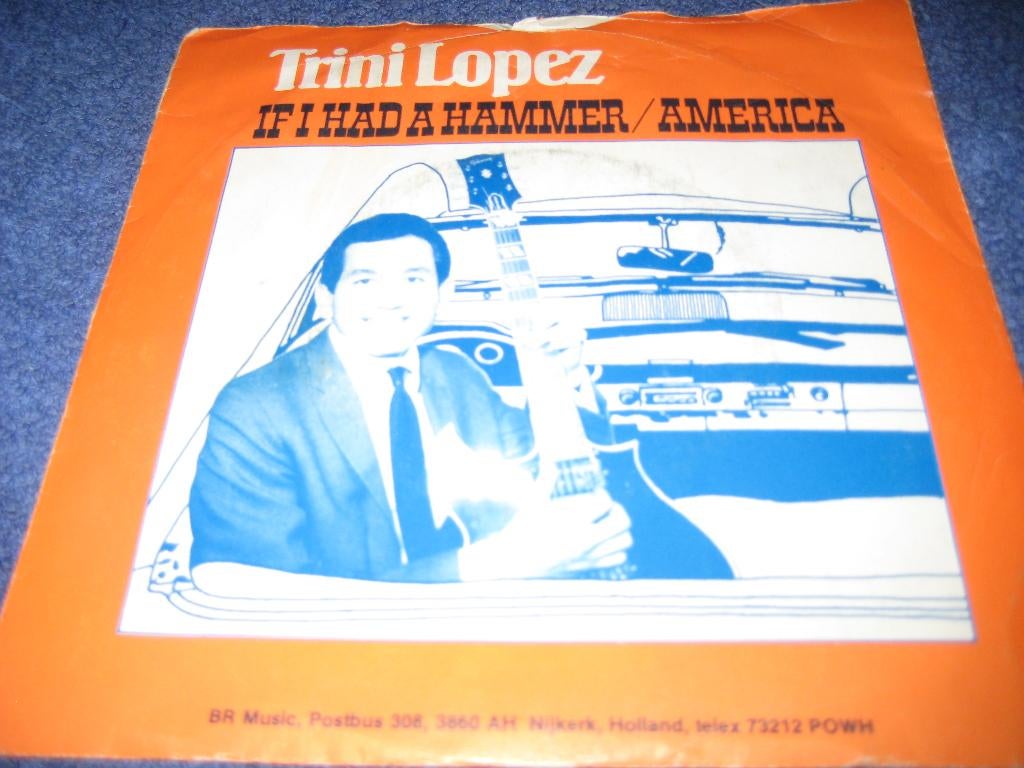 Trini Lopez: If I had a hammer, Ophalen of Verzenden, Zo goed als nieuw, Pop, Single